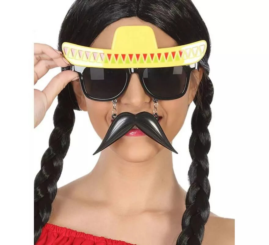 Translation missing: fr.Gafas con Bigote y Gorro Mexicano