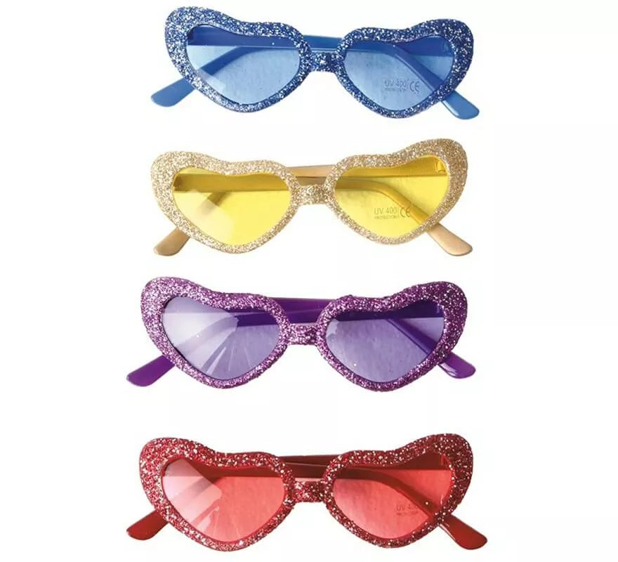 Translation missing: fr.Gafas con corazones en colores surtidos