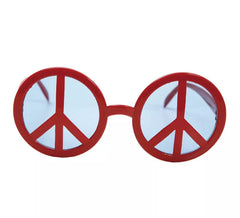 Lunettes de paix rouges