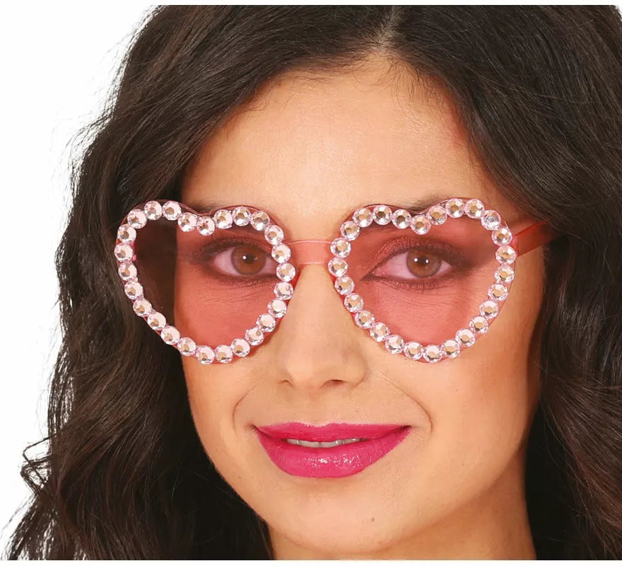 Translation missing: fr.Gafas Corazones con brillantes adulta