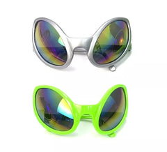 Lunettes Alien effet irisé couleurs assorties