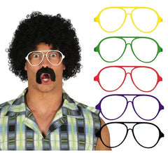 Lunettes aviateur sans lentilles en couleurs assorties