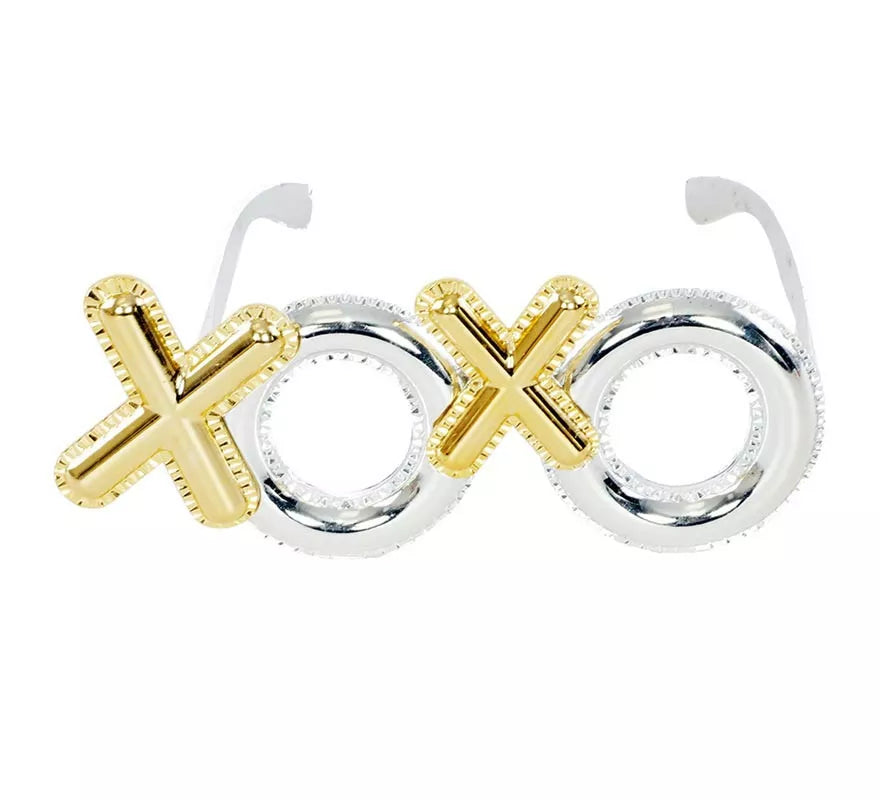 Gafas de Besos XOXO dorado y plata