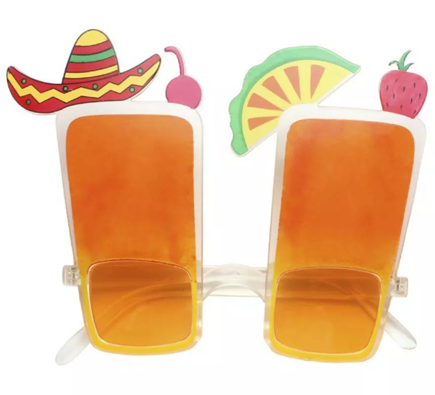 Translation missing: fr.Gafas de Coctel naranja adulto