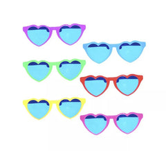 Lunettes Coeur Géant Couleurs Assorties