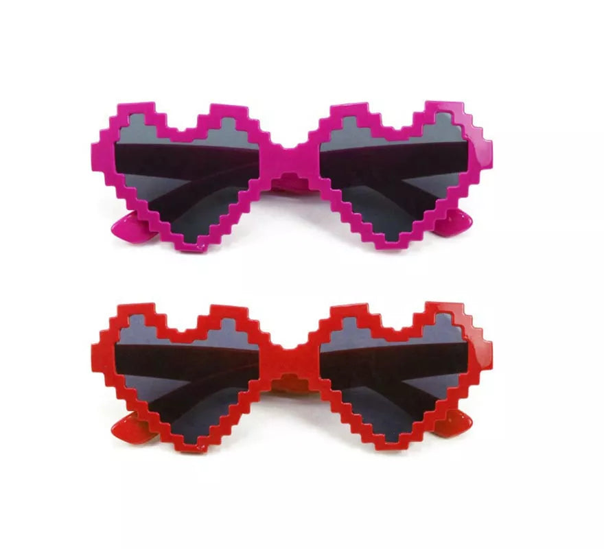 Translation missing: fr.Gafas de Corazón pixeles colores surtidos