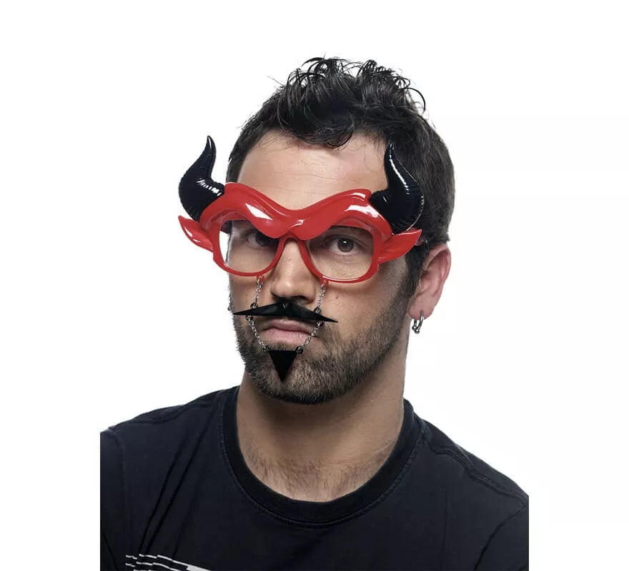 Translation missing: fr.Gafas de Diablo con Bigote, Mosca y Cuernos