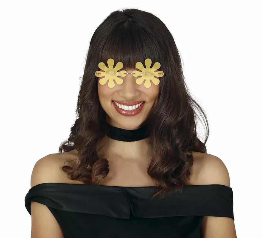 Translation missing: fr.Gafas de Flores amarillas adulto