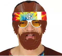 Lunettes hippie avec barbes
