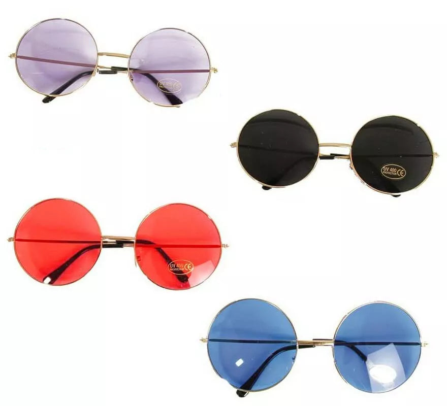 Translation missing: fr.Gafas de Hippie redondas en colores surtidos