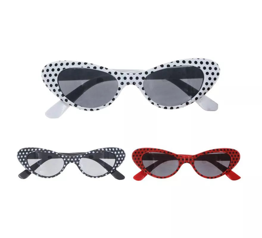Translation missing: fr.Gafas de los años 50 con lunares colores surtidos
