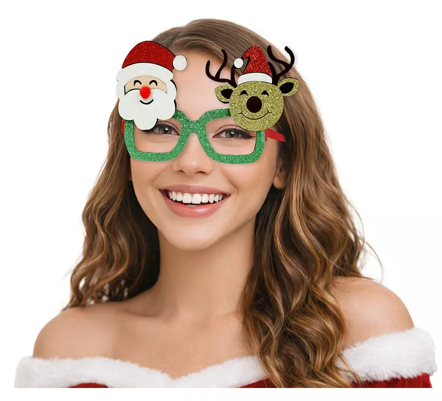 Gafas de Papá Noel y Reno