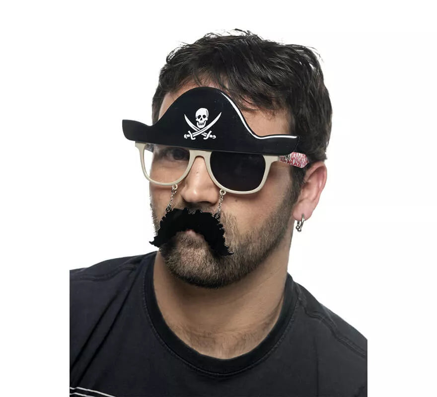 Translation missing: fr.Gafas de Pirata con Bigote y Sombrero