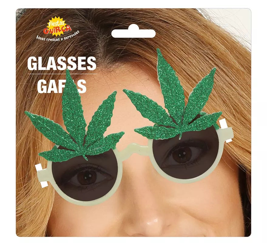 Translation missing: fr.Gafas de Rastafari con hojas de Marihuana
