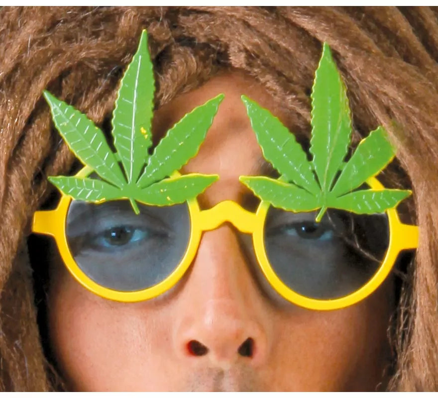 Translation missing: fr.Gafas de Rastafari con hojas de Marihuana