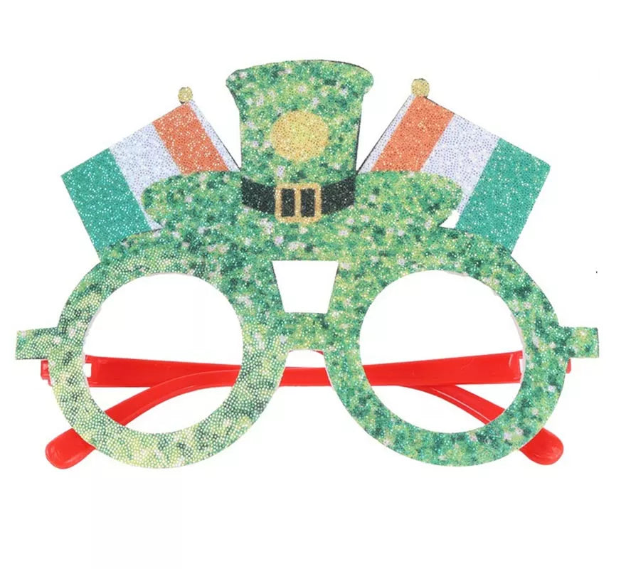 Translation missing: fr.Gafas de Sombrero y Bandera San Patricio
