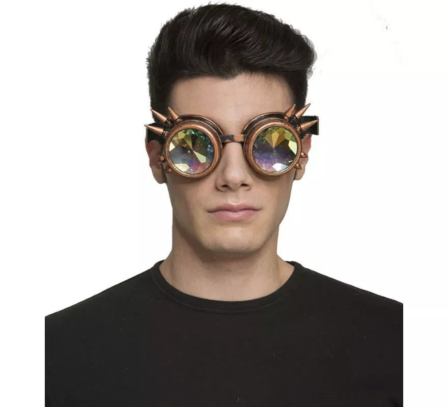 Translation missing: fr.Gafas de Steampunk Doradas con Pinchos