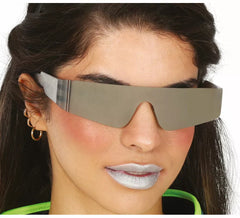 Lunettes miroir Future gris adulte
