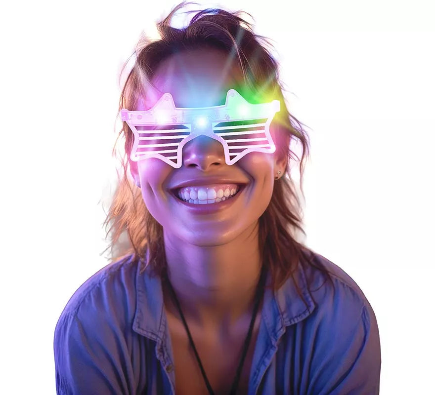 Translation missing: fr.Gafas Estrellas a rayas con Led