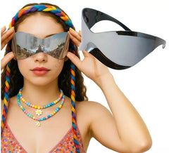 Lunettes à miroir futuristes