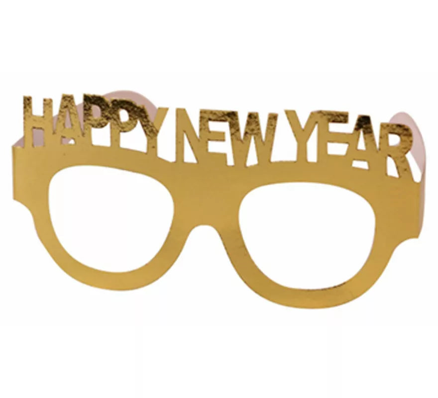 Translation missing: fr.Gafas Happy New Year Oro de 14,5X7 cm