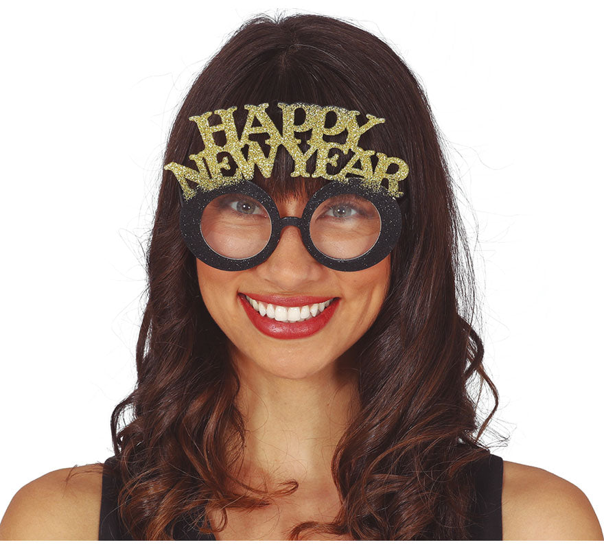Translation missing: fr.Gafas 'Happy New Year' Plata y Oro Surtido