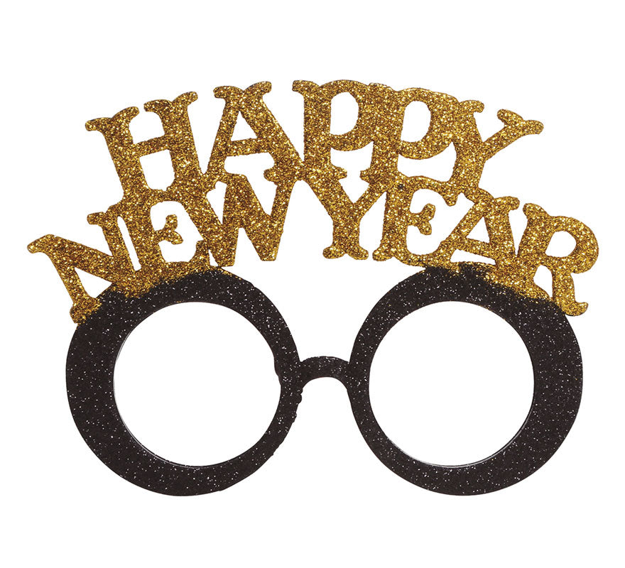 Translation missing: fr.Gafas 'Happy New Year' Plata y Oro Surtido
