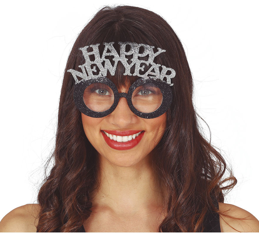Translation missing: fr.Gafas 'Happy New Year' Plata y Oro Surtido
