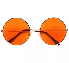 Lunettes hippie des années 70 en différentes couleurs