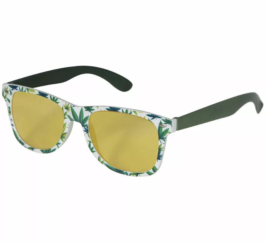 Translation missing: fr.Gafas Marihuana amarillas adulto