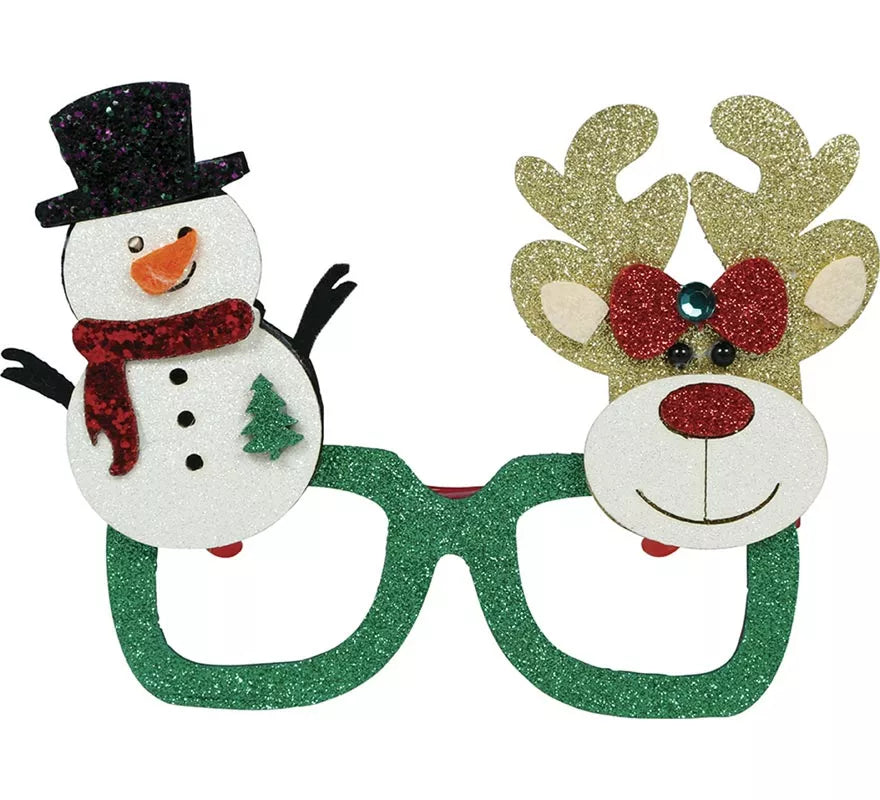 Translation missing: fr.Gafas Navideñas de Muñeco de Nieve y Reno