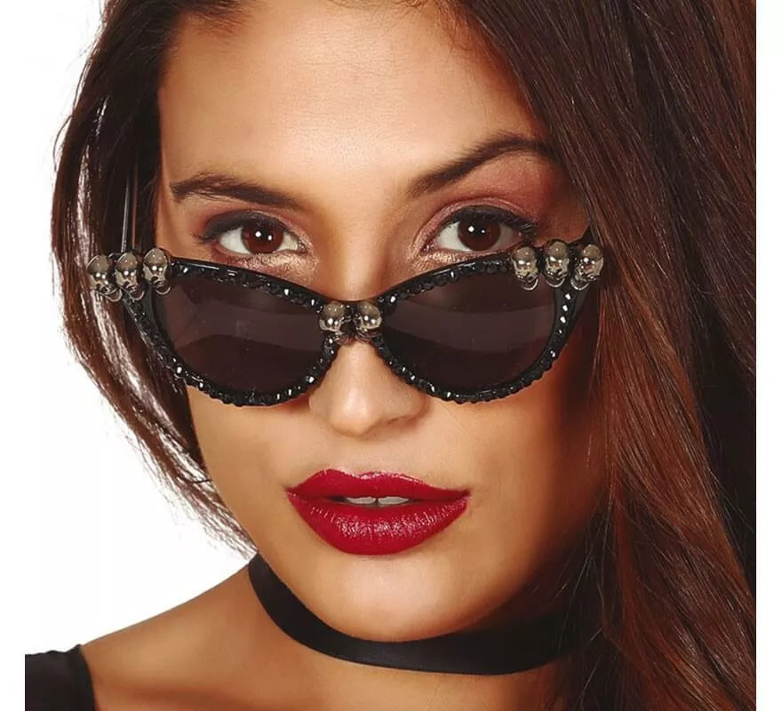 Translation missing: fr.Gafas Negras con Calaveras y perlas