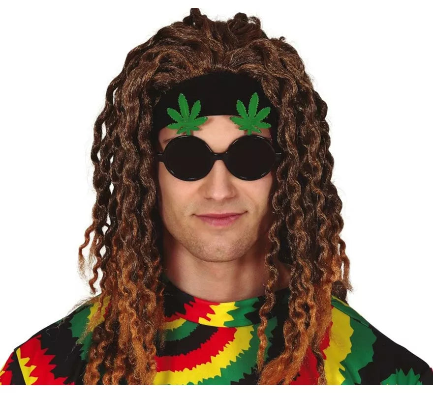 Translation missing: fr.Gafas Negras con Hojas de Marihuana
