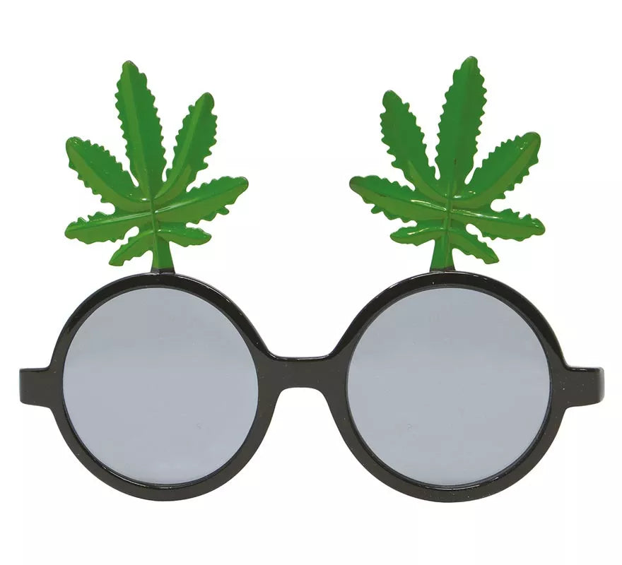 Translation missing: fr.Gafas Negras con Hojas de Marihuana