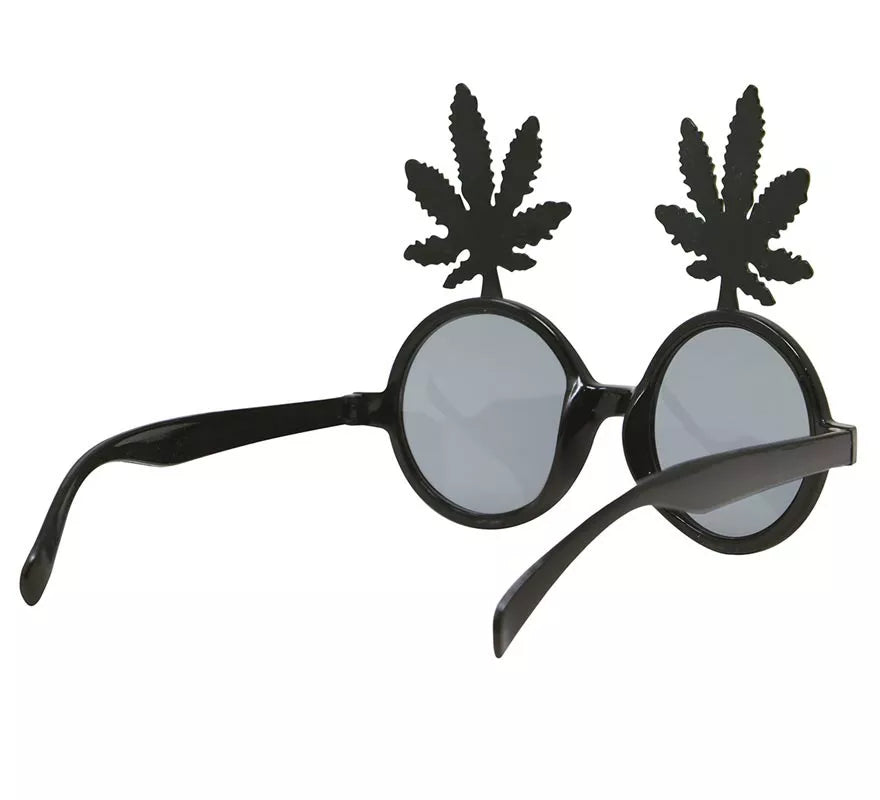 Translation missing: fr.Gafas Negras con Hojas de Marihuana