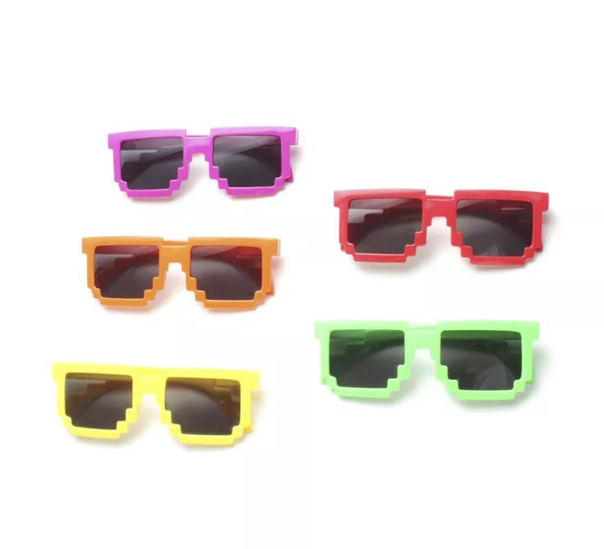 Translation missing: fr.Gafas oscuras Pixeles en colores surtidos adulto