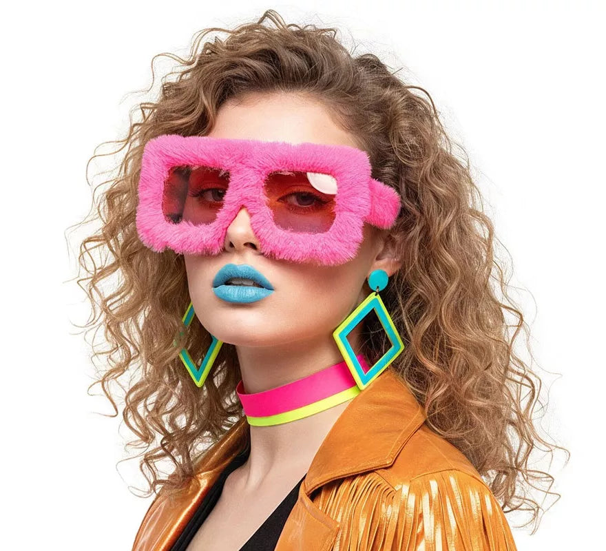 Translation missing: fr.Gafas Peluche Retro Años 80 en colores surtidos