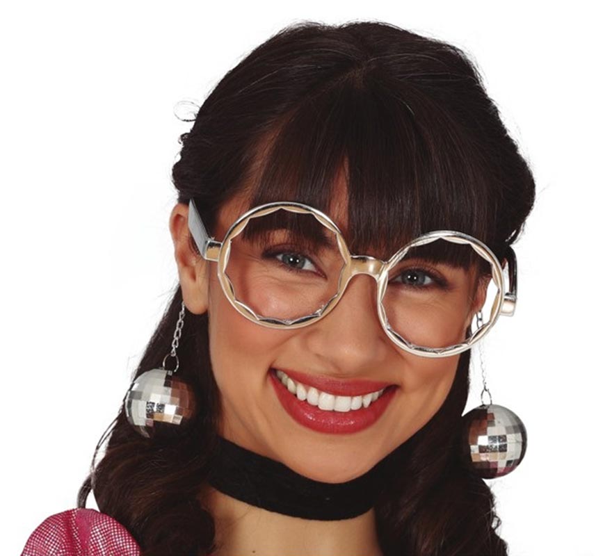 Translation missing: fr.Gafas Plateadas Grandes con Bolas