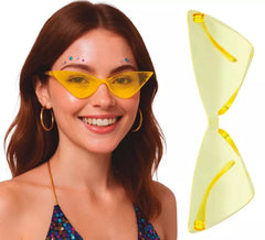 Lunettes rétro jaunes