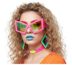 Lunettes rétro années 80 de couleurs assorties