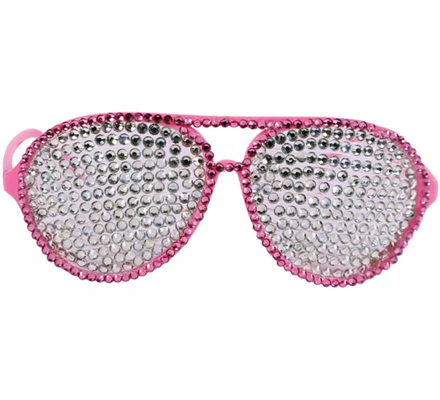 Translation missing: fr.Gafas Rosa con Brillantes Plateados