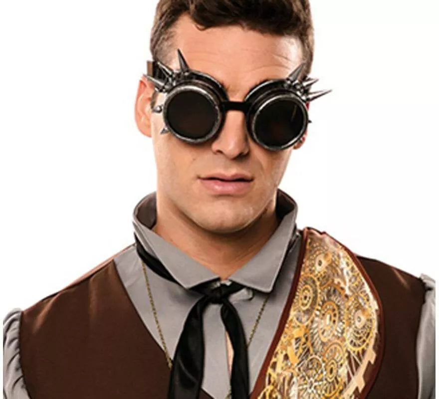 Translation missing: fr.Gafas Steampunk Bronce con Púas