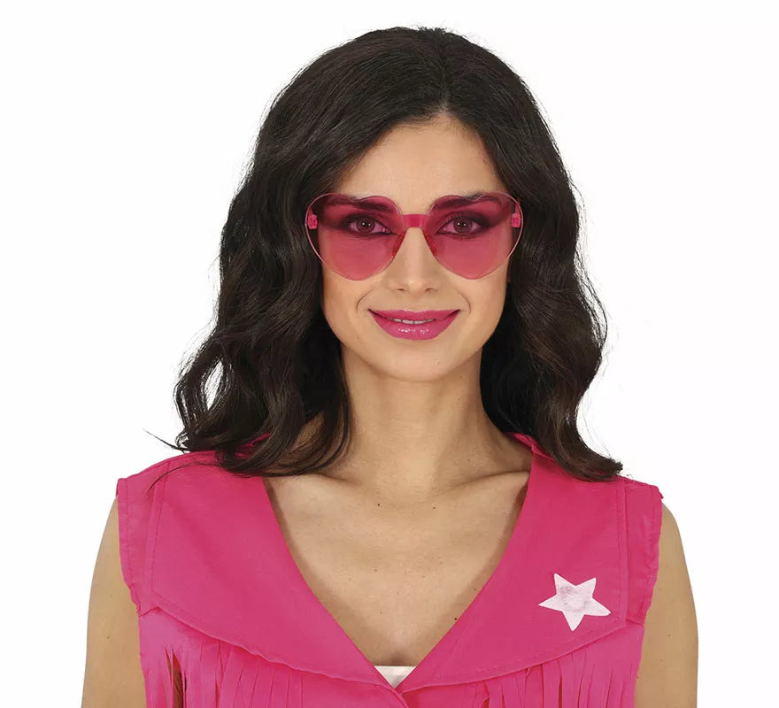 Translation missing: fr.Gafas Transparentes de Corazón rosa