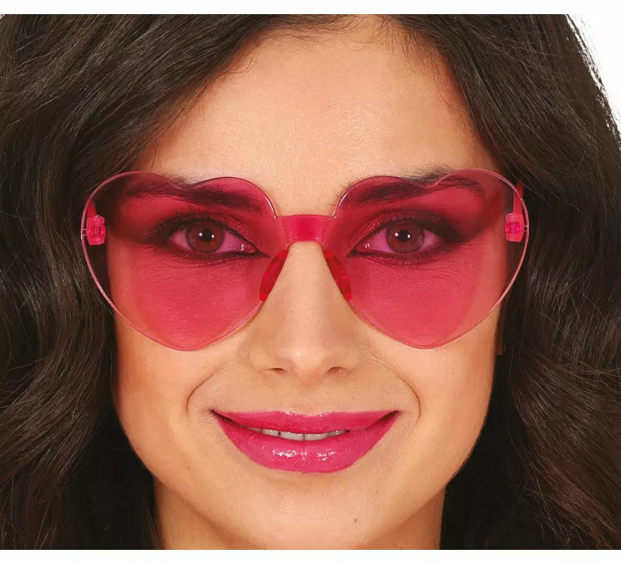 Translation missing: fr.Gafas Transparentes de Corazón rosa