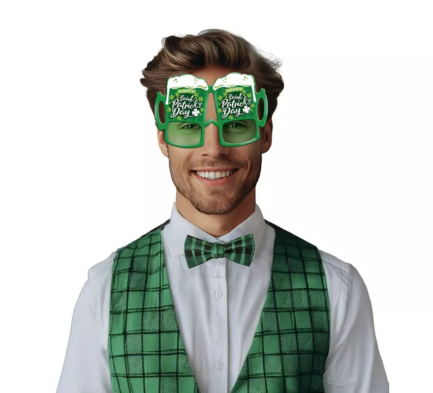 Gafas verdes de Cervezas San Patricio
