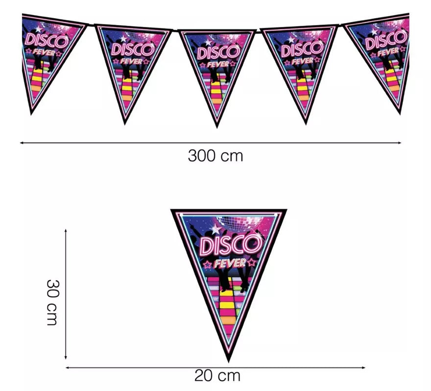 Translation missing: fr.Gallardete Disco Fever Papel de 300 cm 20x30 cm