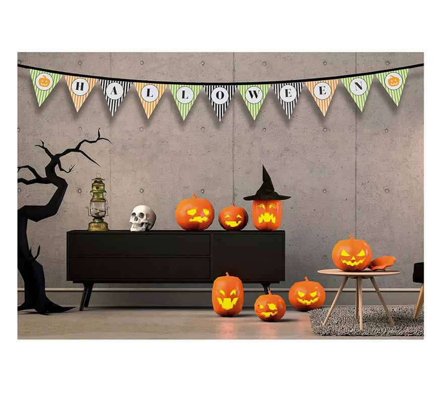 Translation missing: fr.Gallardete Halloween de 300 cm 20X20 cm (Alta calidad)