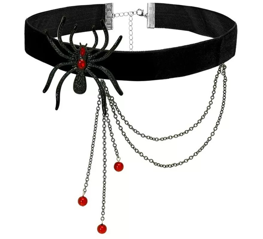 Translation missing: fr.Gargantilla con Araña y Diamantes rojos