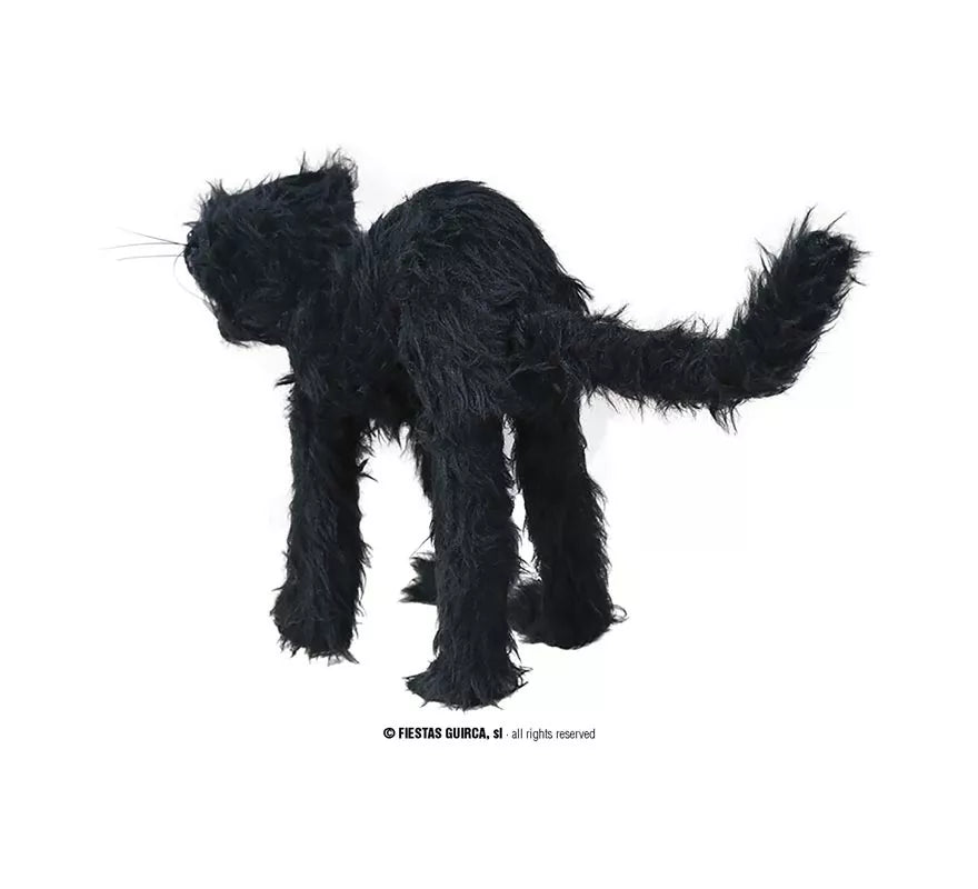 Translation missing: fr.Gato Salvaje Peludo negro de 30 cm