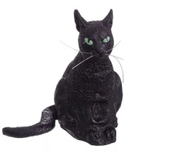 Chat noir en PVC de 30x20x34 cm